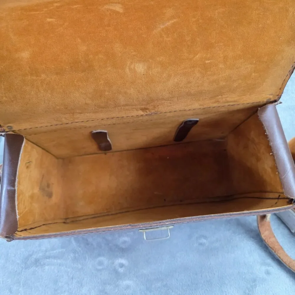 E.G 1 Leather Hand Waxed Messenger Bag
